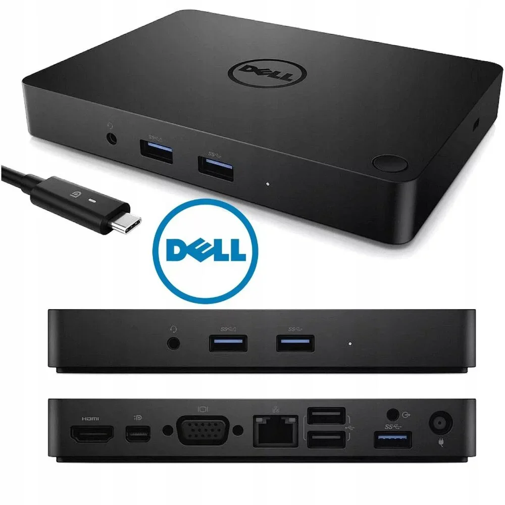 Dell WD15 USB-C Thunderbolt Docking Station with 130W Adapter